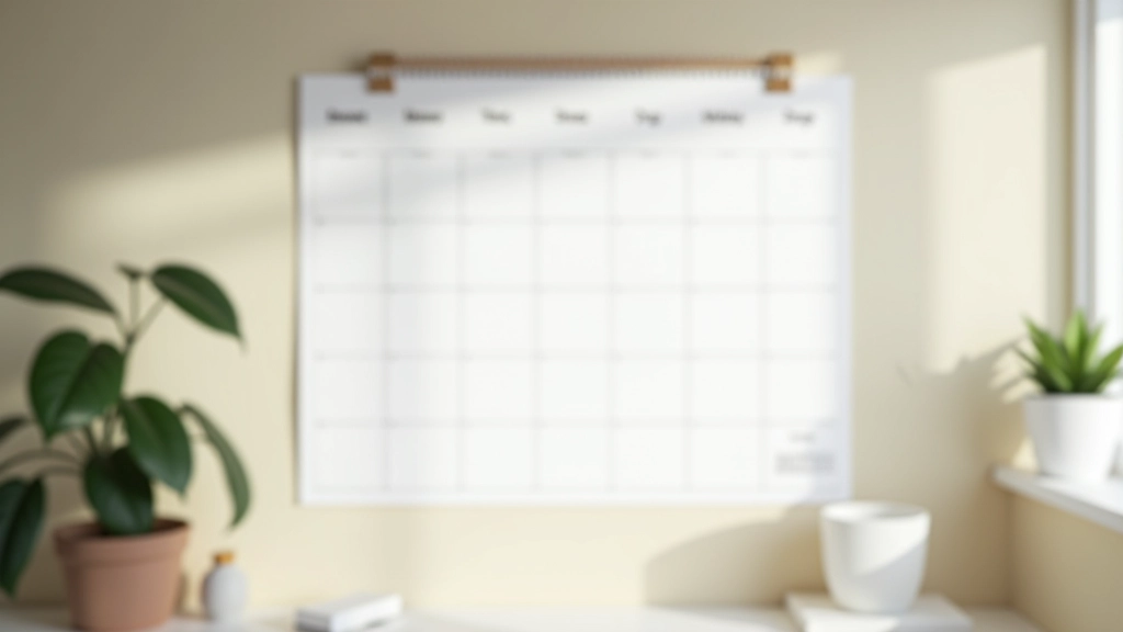 Calendário mostrando distribuição equilibrada de trabalho e descanso ao longo do mês